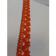 Кружево плетеное 22мм. оранжевое