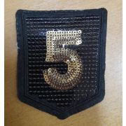 10.02 Нашивка Кармашик «5» 9,5*8см