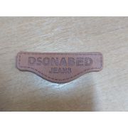 17.01 Нашивка кожзам «Джинс» рыжий 2,0*5,5см