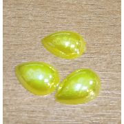 5.22 Половинка капли 13*10мм. неклеевая желтая