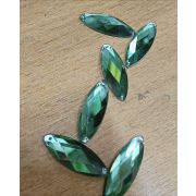 5.34  Страз острый овал стекло 9*27мм.