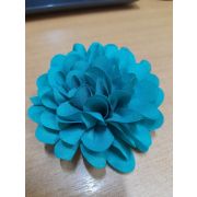 Пион-брошь зеленый 75мм.