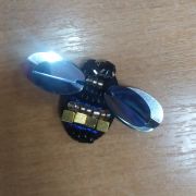 19.01 Нашивка «Мушка» объемная 3,5*6,0см