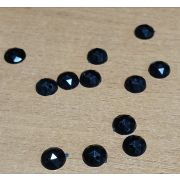 6.04  Страз 8мм черный пришивной акрил