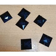 6.27 Страз квадрат 20мм пришивной акрил черный