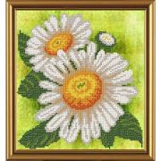 Рисунок «Цветы» на ткани для вышивания бисером 30*22,5см