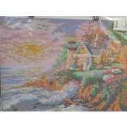 Рисунок «Маяк» на ткани для вышивания бисером 30*41см