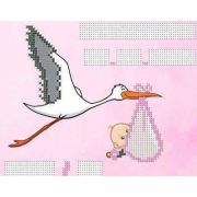 Рисунок «Метрика» на ткани для вышивания бисером 17*20см