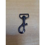 1.21 Карабин черный никель длина 5см., на ленту 2см.