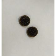 Пуговицы1078 17мм черный с золотом