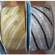 Лента жаккардовая 35мм. «Полосы»