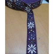 Лента жаккардовая 25мм.«Цветочный орнамент»