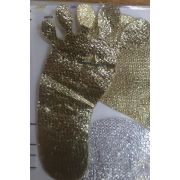 06.09 Термонаклейки «След золотистый» 3*6см.