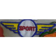 10.08 Термонаклейка «Спорт-крылья» 2,5*7см.