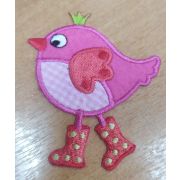 01.14 Термоапликация «Птичка идет» 8*8см.