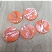 Пуговицы 345 23мм яркий персик