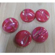 Пуговицы 346 23мм красный