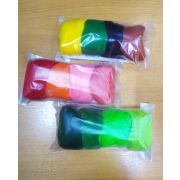 Набор шерсти для валяния 100% мериносовая шерсть 4 цвета по 10гр.