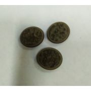Пуговицы1424 20*23мм коричневый под камень