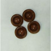 Пуговицы1443 23мм коричневый