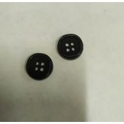 Пуговицы1476 15мм черный с ободком