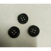 Пуговицы1477 15мм зеленый с ободком