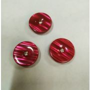 Пуговицы1491 22мм алый стразы