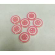 Пуговицы1496 13мм розовый белый ободок