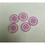 Пуговицы1497 13мм сиреневый белый ободок