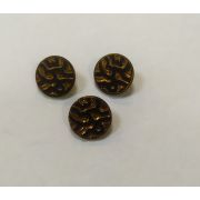 Пуговицы1513 17мм золотой черный узор