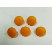Пуговицы1553 14мм оранжевый штрихи