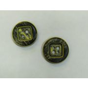 Пуговицы1562 25мм серо-коричневый