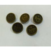 Пуговицы1572 20мм бронза надпись