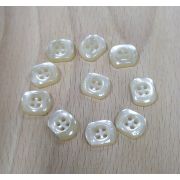 Пуговицы 308 17*15мм бежевый квадрат