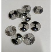 Пуговицы 104 16мм. серебристо черный
