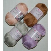 Пряжа «Блестящее лето» 100гр. 380М. 95% хлопок мерсеризованный, 5% метанит