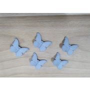 Пуговицы 491 20*25мм серая бабочка