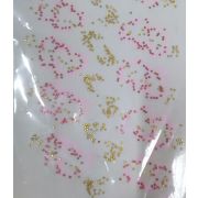 Термотрансфер клеевой из метал.страз «Серце» 2,9*8,3см.