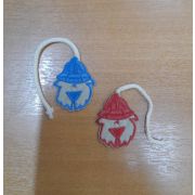 02.05 Апликация «Собачка в шляпе» 4,5*3,5см