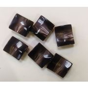 Пуговицы 639 13*15мм черно-серый