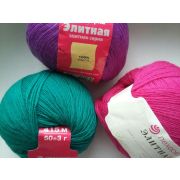 Пряжа «Элитная» 50гр. 415м. 100% шерсть мериносовая