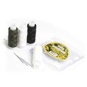 Набор ниток «Армейский» 45ЛЛ 150м 4шт.(белый, синий, хаки, черный) +. 2 иглы