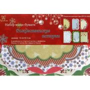 Набор мини-бумаги «Рождественнские истории» 10,2*15,3см., 6 дизайнов по 3листа