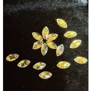 5.34  Страз острый овал стекло 7*12 мм.